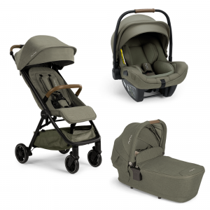 Poussette trio trvl lx + siège auto pipa next + nacelle lytl pine Nuna