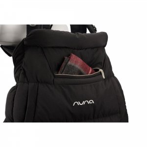 Housse protection hiver caviar pour porte bébé cudl Nuna