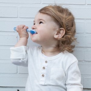 Lot de 3 cuillères thermosensibles bleu Nuby