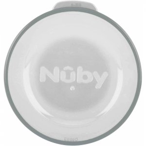 Tasse d'apprentissage 360° avec anses 240ml gris Nuby