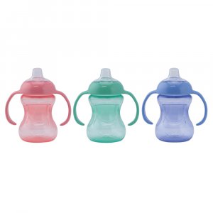Mini tasse d'apprentissage avec anses 150ml rose Nuby