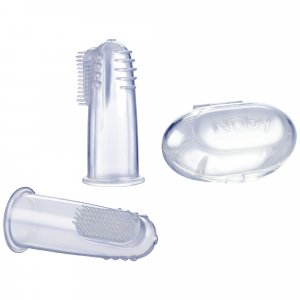 Lot de 2 brosses à dents doigt Nuby