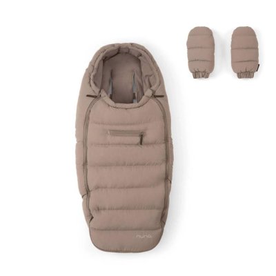 Chancelière et moufles pour poussette cedar