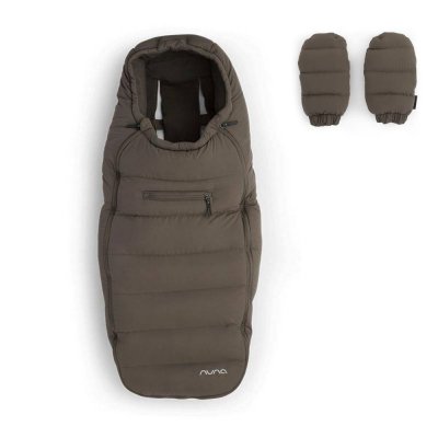 Chancelière et moufles pour poussette pistachio