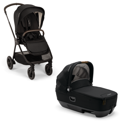 Poussette duo triv next + nacelle cari next caviar