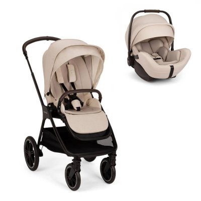 Poussette duo triv lx + siège auto arra flex biscotti