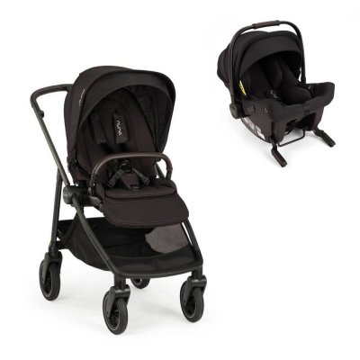 Poussette duo swiv caviar + siège auto pipa urbn caviar