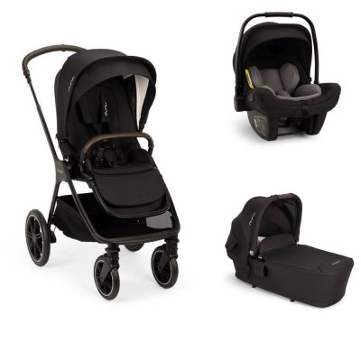 Poussette trio triv lx + siège auto pipa next + nacelle lytl caviar - base curv offerte