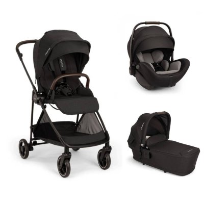 Poussette trio ixxa next + siège auto arra flex + nacelle lytl caviar