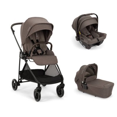 Poussette trio ixxa next + siège auto pipa urbn + nacelle lytl chestnut