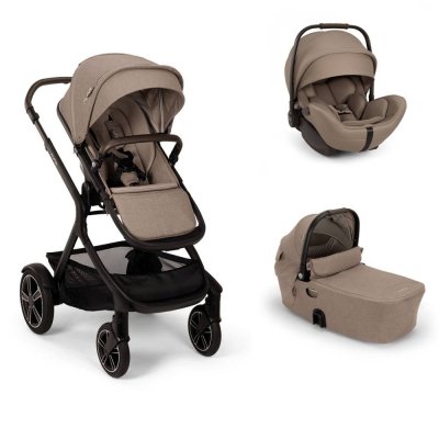 Poussette trio demi next cedar + siège auto arra flex cedar + nacelle demi next cedar - base curv offerte