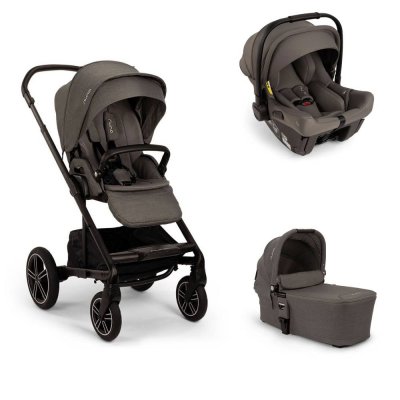 Poussette trio mixx next + siège auto pipa urbn + nacelle mixx next thunder - base curv offerte