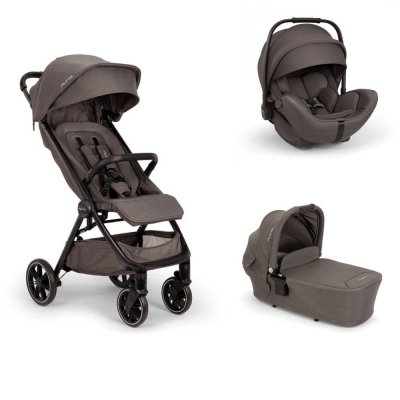 Poussette trio trvl lx thunder + siège auto arra flex thunder + nacelle lytl thunder