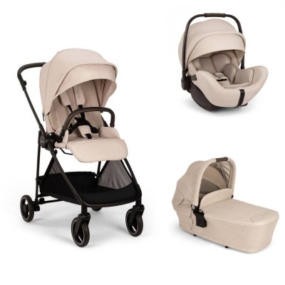 Poussette trio ixxa next + siège auto arra flex + nacelle lytl biscotti