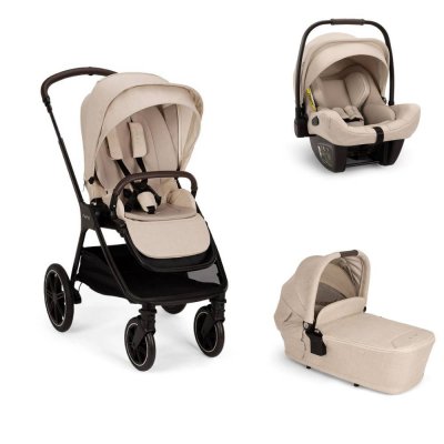 Poussette trio triv lx + siège auto pipa next + nacelle lytl biscotti - base curv offerte