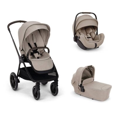 Poussette trio triv lx + siège auto arra flex + nacelle lytl chateau