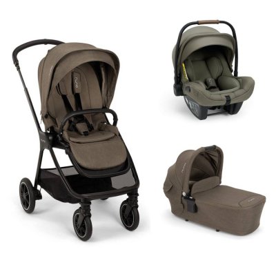 Poussette trio triv next + siège auto pipa next pine + nacelle lytl pistachio