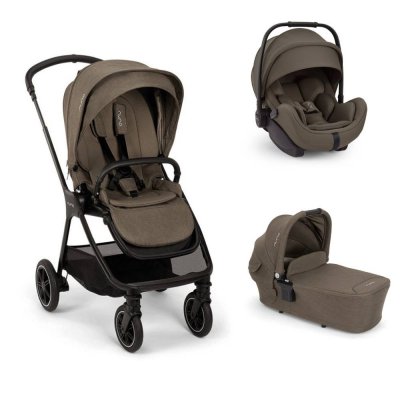 Poussette trio triv next + siège auto arra flex + nacelle lytl pistachio