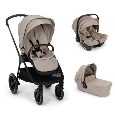 Poussette trio triv next + siège auto pipa urbn + nacelle lytl chateau