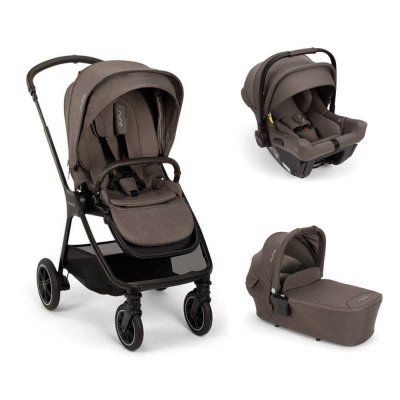 Poussette trio triv next + siège auto pipa urbn + nacelle lytl chestnut