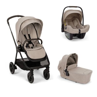 Poussette trio triv next + siège auto pipa next + nacelle lytl chateau