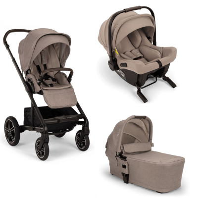 Poussette trio mixx next + siège auto pipa urbn + nacelle mixx cedar