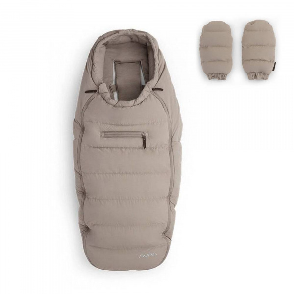 Chancelière et moufles pour poussette chateau Nuna