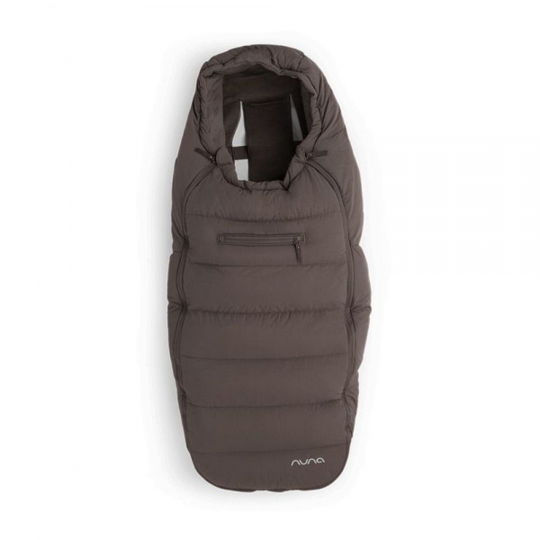 Chancelière et moufles pour poussette chestnut Nuna