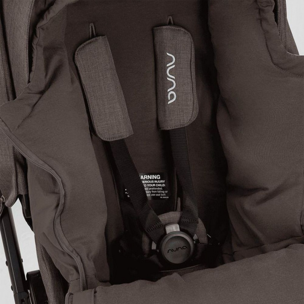 Chancelière et moufles pour poussette chestnut Nuna