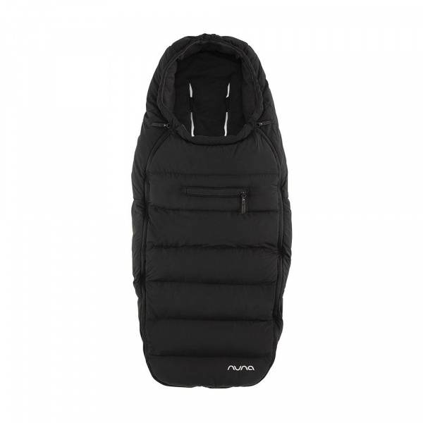 Chancelière et moufles pour poussette caviar Nuna