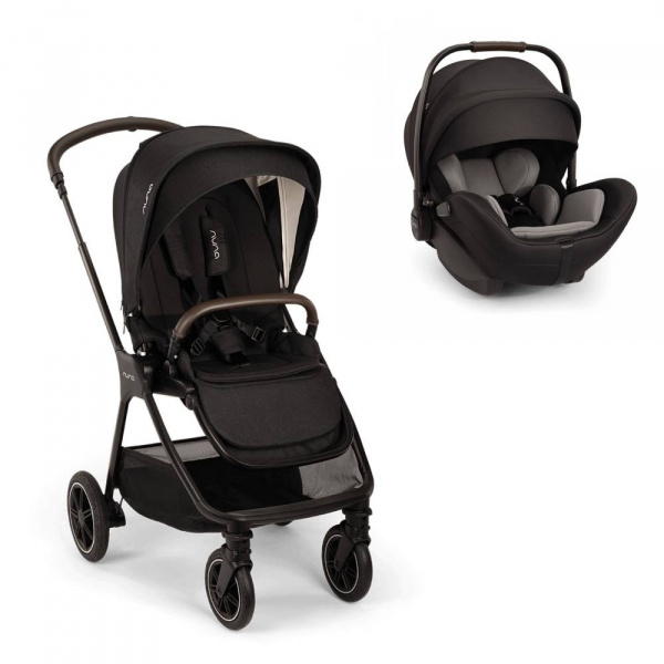 Poussette duo triv next + siège auto arra flex caviar Nuna