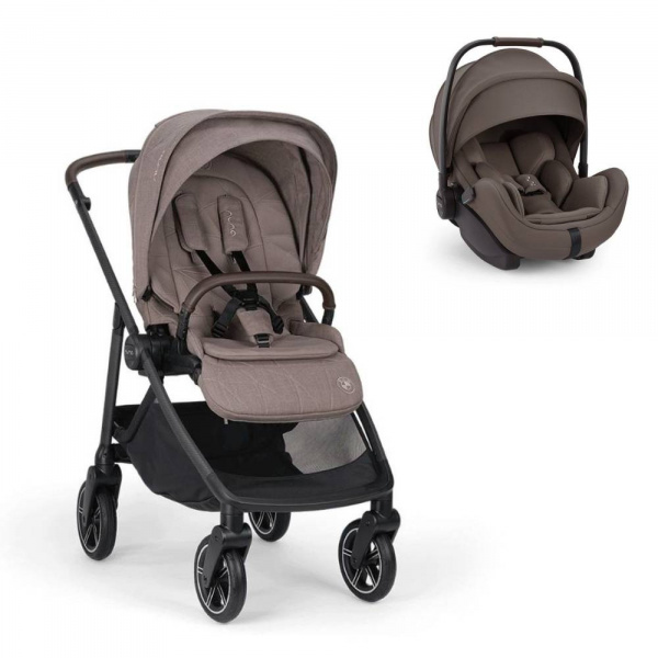 Poussette duo swiv umber + siège auto arra flex chestnut - collection bmw Nuna