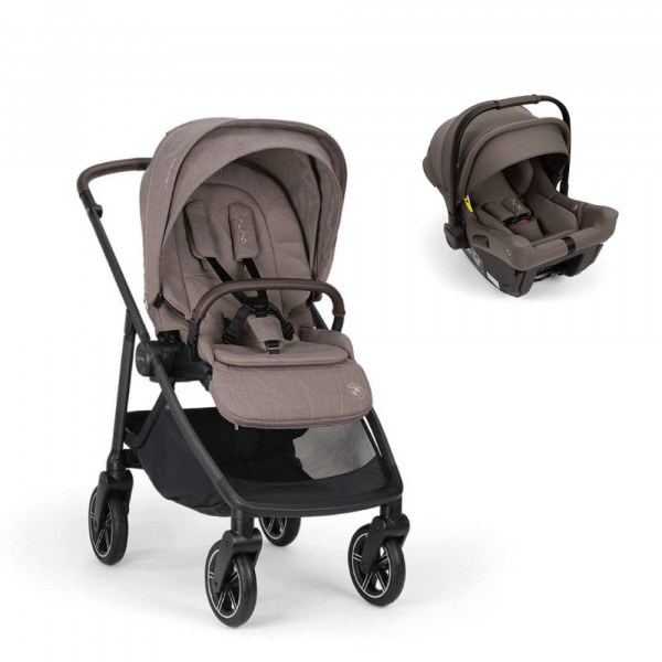 Poussette duo swiv umber + siège auto pipa urbn chestnut - collection bmw Nuna