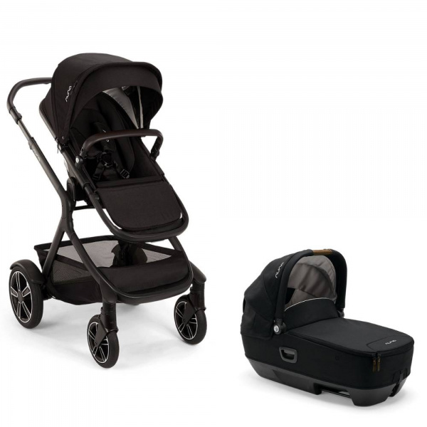 Poussette duo demi next + nacelle cari next caviar Nuna