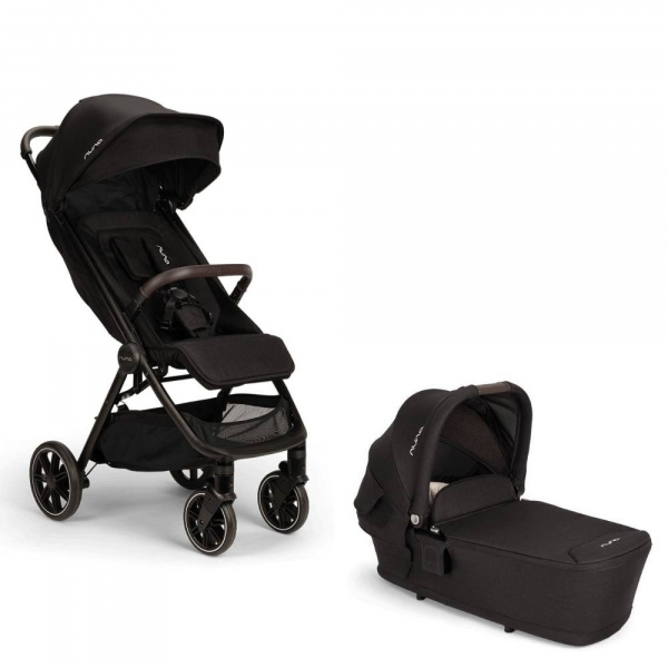Poussette duo trvl lx + nacelle lytl caviar Nuna
