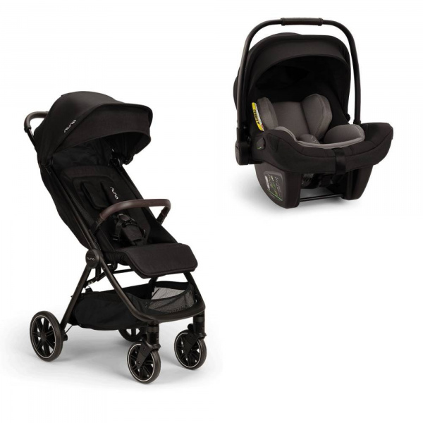 Poussette duo trvl lx + siège auto pipa next caviar Nuna