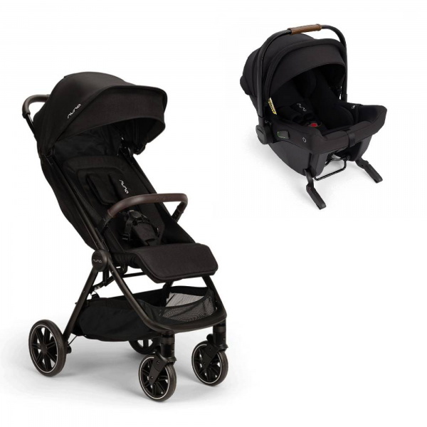 Poussette duo trvl lx + siège auto pipa urbn caviar Nuna