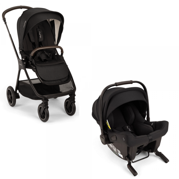 Poussette duo triv next + siège auto pipa urbn caviar Nuna