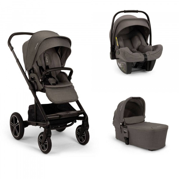 Poussette trio mixx next + siège auto pipa next + nacelle mixx thunder - base curv offerte Nuna