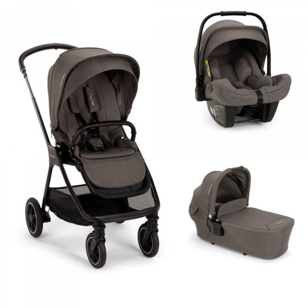 Poussette trio triv next + siège auto pipa next + nacelle lytl thunder - base curv offerte Nuna