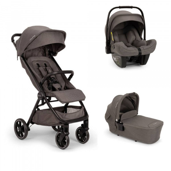 Poussette trio trvl lx + siège auto pipa next + nacelle lytl thunder Nuna