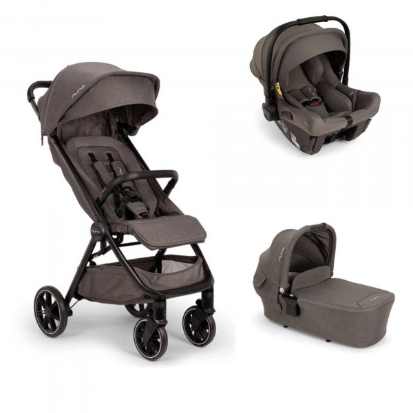 Poussette trio trvl lx + siège auto pipa urbn + nacelle lytl thunder - base curv offerte Nuna