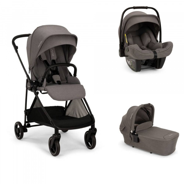 Poussette trio ixxa next + siège auto pipa next + nacelle lytl thunder Nuna