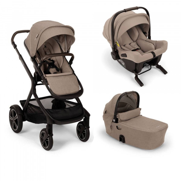 Poussette trio demi next + siège auto pipa urbn + nacelle demi next cedar Nuna