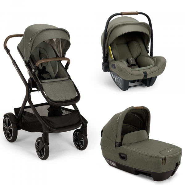 Poussette trio demi next + siège auto pipa next + nacelle cari next pine Nuna