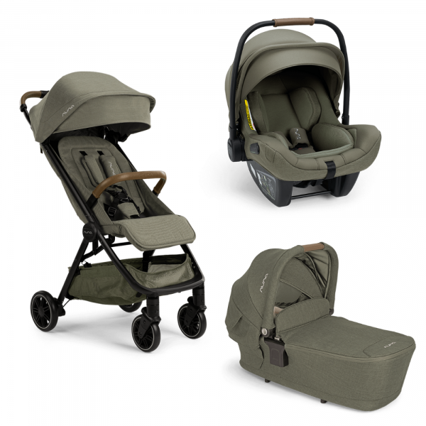Poussette trio trvl lx + siège auto pipa next + nacelle lytl pine Nuna