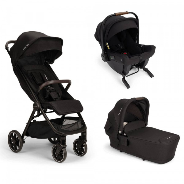 Poussette trio trvl lx + siège auto pipa urbn + nacelle lytl thunder Nuna