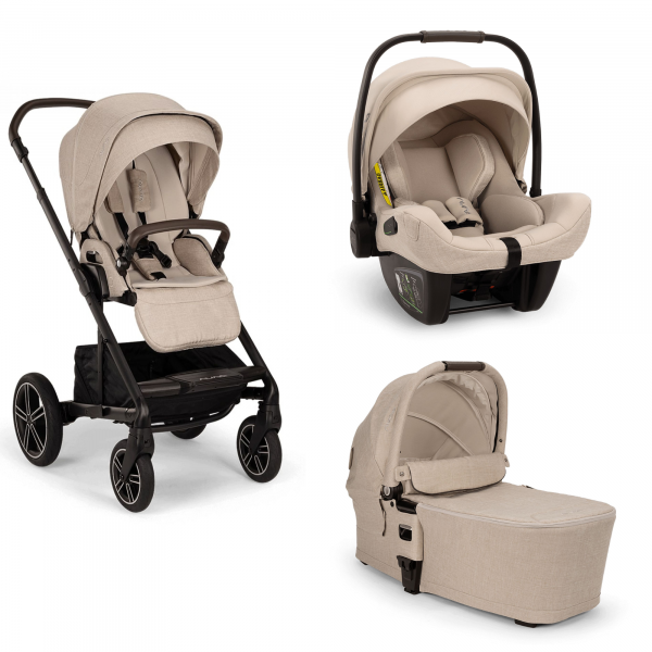 Poussette trio mixx next + siège auto pipa next + nacelle mixx biscotti Nuna