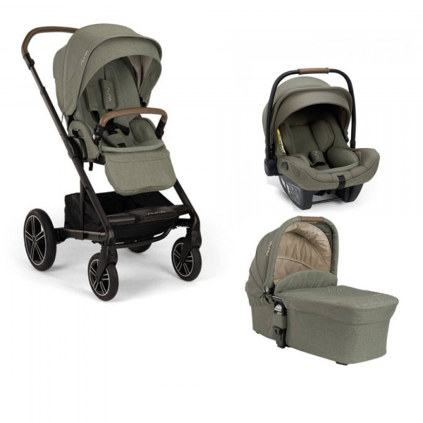 Poussette trio mixx next + siège auto pipa next + nacelle mixx pine Nuna