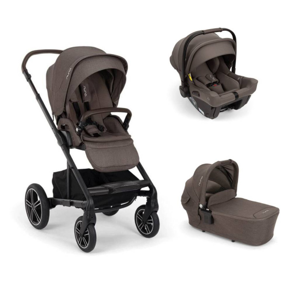 Poussette trio mixx next + siège auto pipa urbn + nacelle mixx next chestnut Nuna